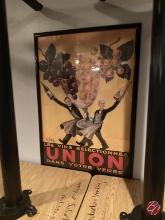Framed Decor & Miller Lite Display Board