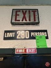 Limit 290 Person Signs