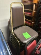 Brown Stacked Chairs