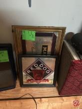 Martell Cognac & Red Dog Mirror