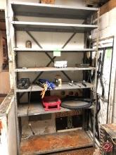 Metal Shelving & Contents