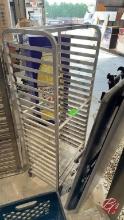 Aluminum Full Size Sheet Pan Rack W/ Casters