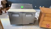 True TSSU-48-12 Stainless 2-Door Prep Cooler 48"
