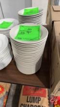 Ultima China 7 White/Cream Bread Plates 6-1/2"