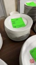 Cander White/Cream Round Dinner Plates 9"
