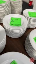 Cander White/Cream Round Dinner Plates 9"