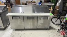 True TSSU-72-30MB-ST-HC Stainless Mega Prep Cooler