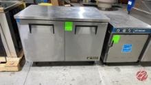 True TUC-48 Stainless 2-Door Worktop Cooler 48"