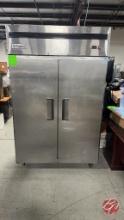 Supera R2R-1 Stainless 2-Door Cooler W/ Casters