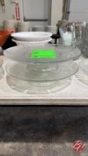 Designer Glass Cake Stands 13"