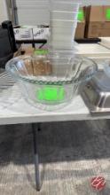 Glass Punch Bowl 14"