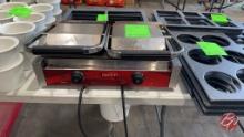 Avantco Electric Dual Grooved Panini Press