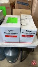 Sysco Plastic Straws Wrapped & Unwrapped 7.75"