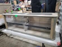 Wood Framed Acrylic Shelving Display Unit