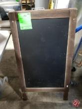 Wood Framed Chalk Board Sign