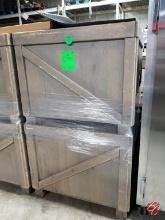 Wooden Produce Bins 36x36x31