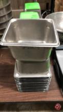 Stainless Steel 1/6 Size 4" Deep Inserts