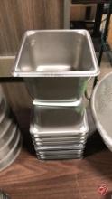 Stainless Steel 1/6 Size 4" Deep Inserts