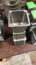 Stainless Steel 1/6 Size 4" Deep Inserts