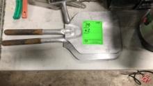 Stainless Steel Paddles W/Wood Handles