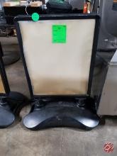 Weighted Double Sided Signage
