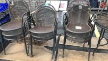 Metal Black Outside Patio Chairs
