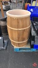 Wood Barrel W/ Insert