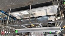 SPG All Stainless Cutting Table W/ Backsplash