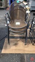 Metal Black Outside Patio Chairs