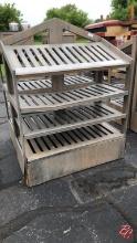 Custom Wood Multi-Deck Produce Display 45"