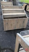 Custom Wood Produce Waterfall Display