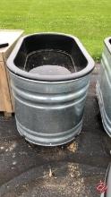 Galvanized Troughs W/Inserts & Casters 50"x26"x32"