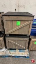 Custom Wood Produce Cubes 36"x36"x30"