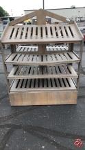 Custom Wood Multi-Deck Produce Display 45"