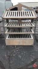 Custom Wood Multi-Deck Produce Display 45"