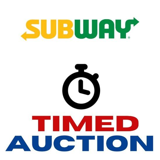 Subway Restaurant Timed Auction A1474
