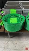 Plastic Green Sandwich Baskets