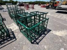 LOT OF (3) METAL STORAGE CRATE