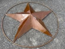 6’ METAL STAR IN CIRCLE