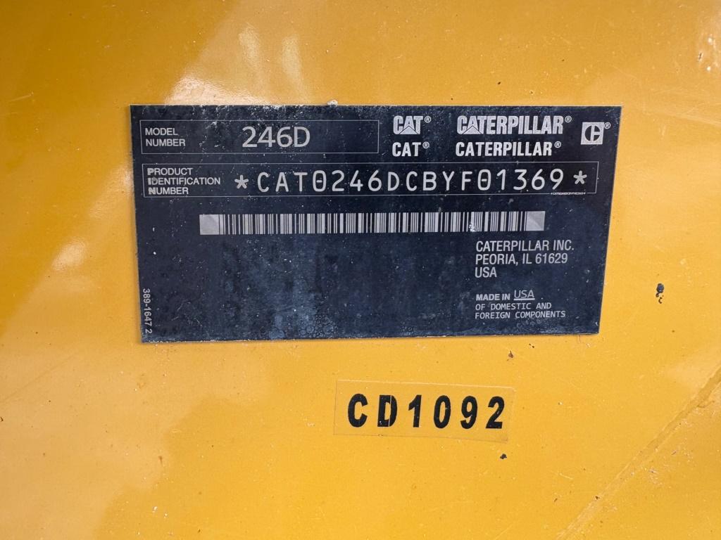 2015 CAT 246D SKID STEER