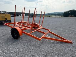 SINGLE AXLE COILED PIPE TRAILER