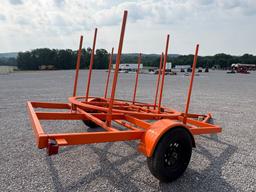 SINGLE AXLE COILED PIPE TRAILER