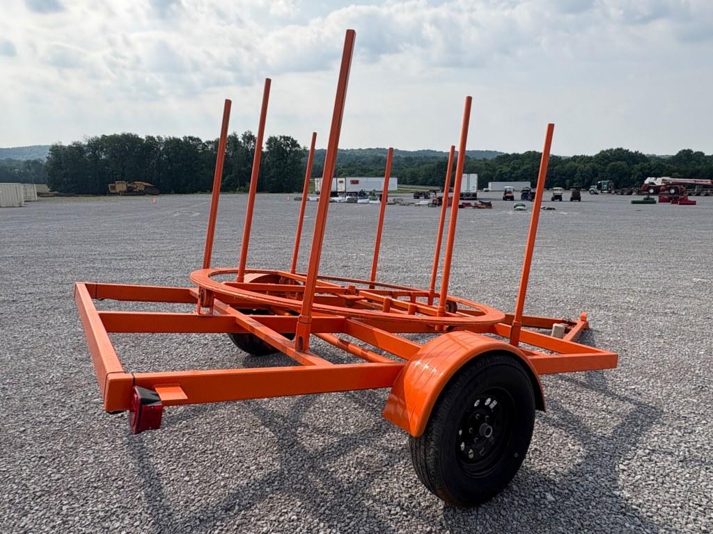 SINGLE AXLE COILED PIPE TRAILER