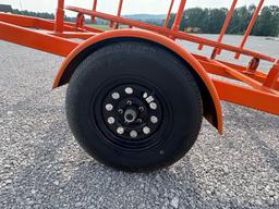 SINGLE AXLE COILED PIPE TRAILER