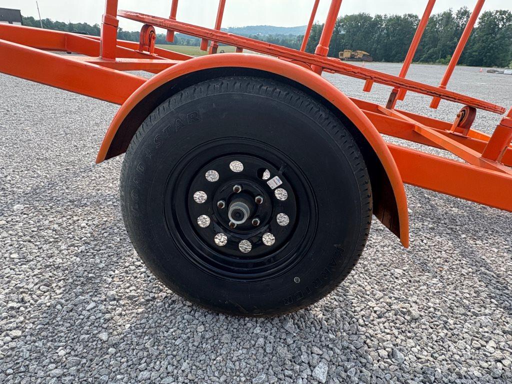 SINGLE AXLE COILED PIPE TRAILER