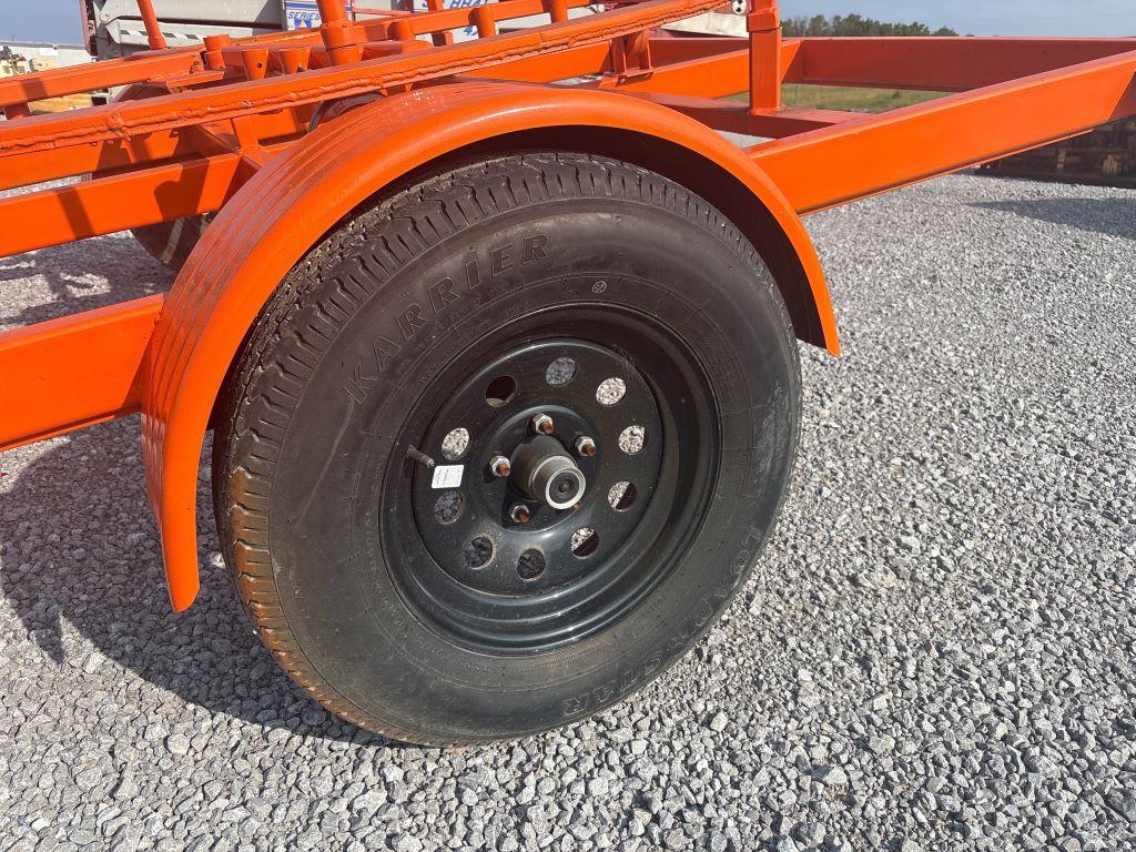 SINGLE AXLE COILED PIPE TRAILER