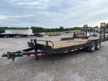 BJ’S 7’ X 20’ TANDEM AXLE EQUIPMENT TRAILER