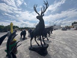 MAJESTIC ELK STATUE