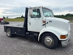 2001 INTERNATIONAL 4500 SINGLE AXLE FLATBED TRUCK