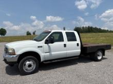 2003 FORD F550 XL FLATBED TRUCK
